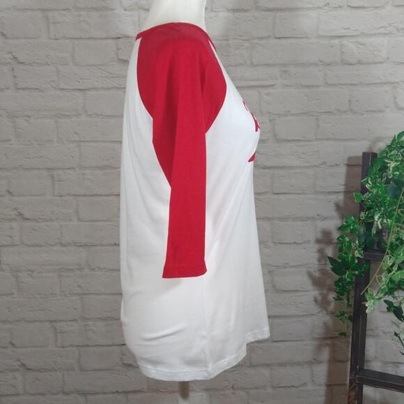 A The Children's Place World's Best Baseball Mom Red White Top Tee Shirt NWT XL - Picture 2 of 3